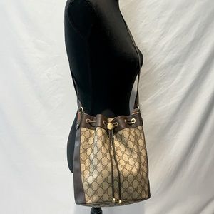 💎Vintage Gucci sherry line Bucket tote